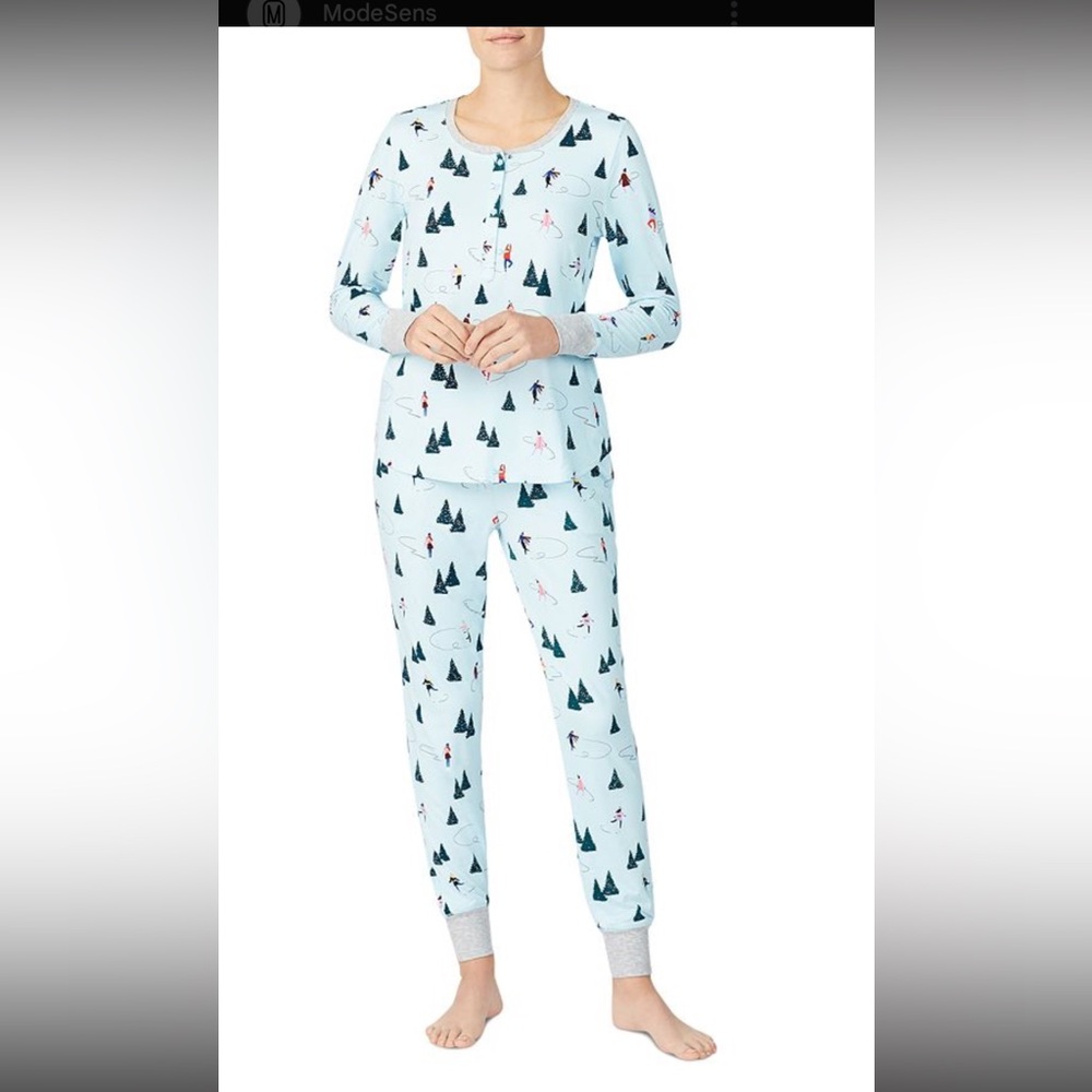 NWT Kate Spade New York Printed Long Jogger Pajama Set